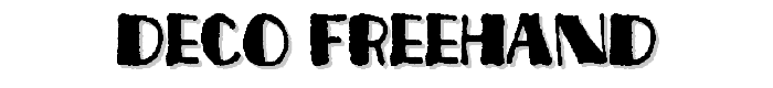 Deco Freehand font